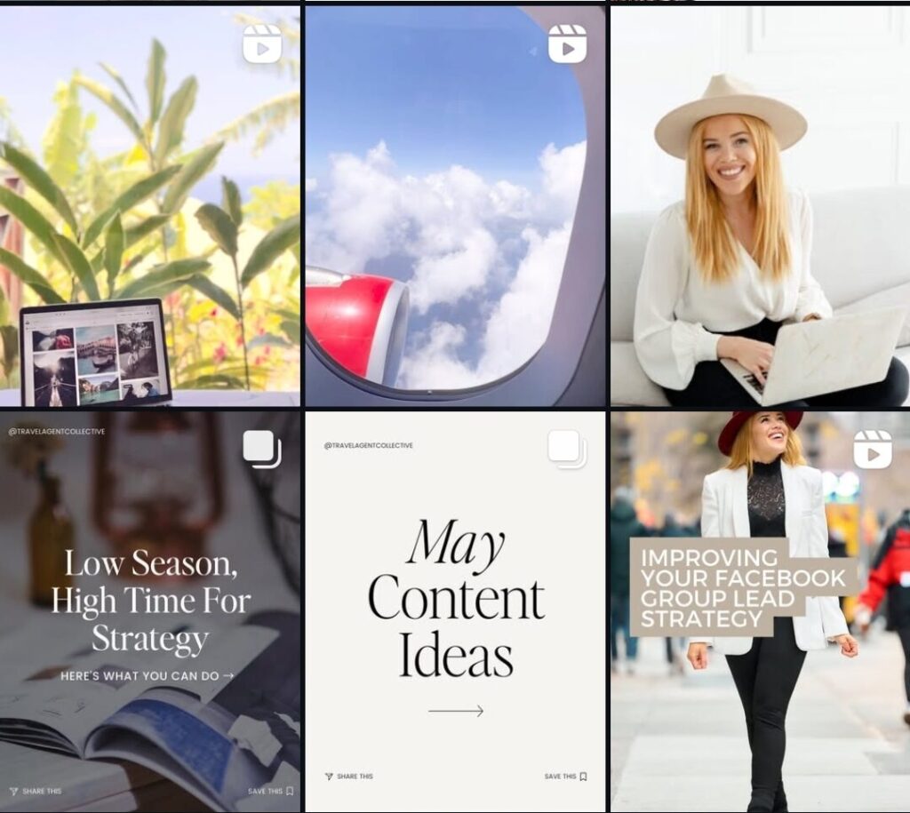 Digital Marketing Content Instagram grid