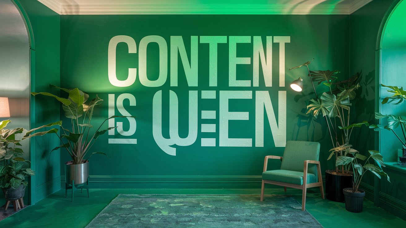 digital marketing content is queen photo